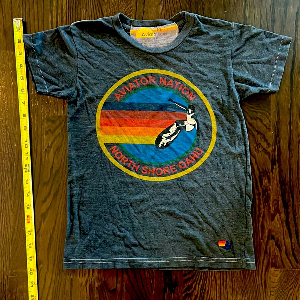 Aviator Nation North Shore Oahu Size 10 Kids tshirt